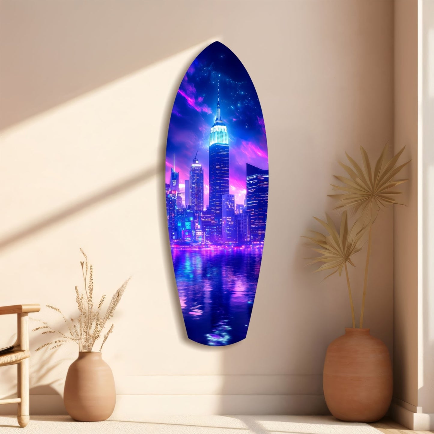 Empire City V2 Glass Wall Art