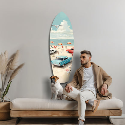 Timeless by the Sea Glass Wall Art