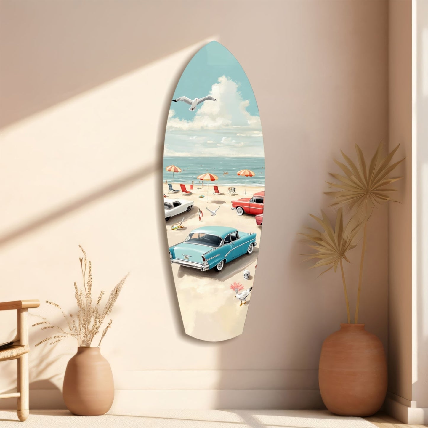 Timeless by the Sea Glass Wall Art