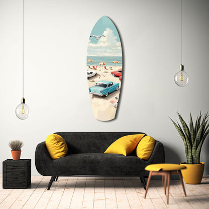 Timeless by the Sea Glass Wall Art