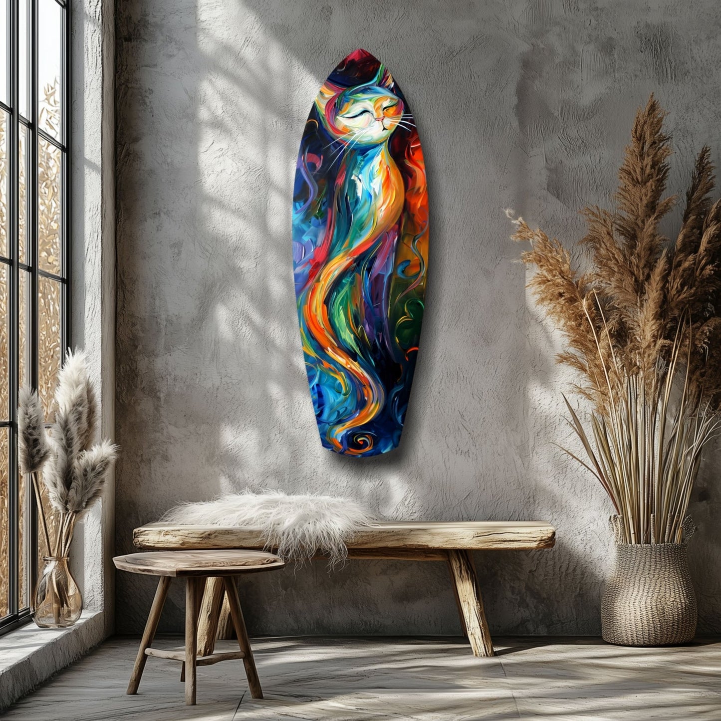Cat Glass Wall Art - Charming Kitty Wall Decor