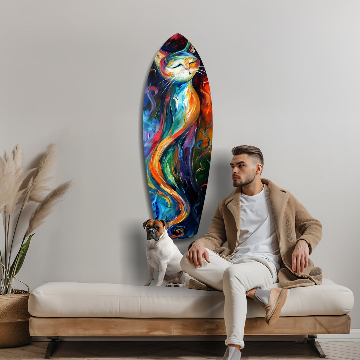 Cat Glass Wall Art - Charming Kitty Wall Decor