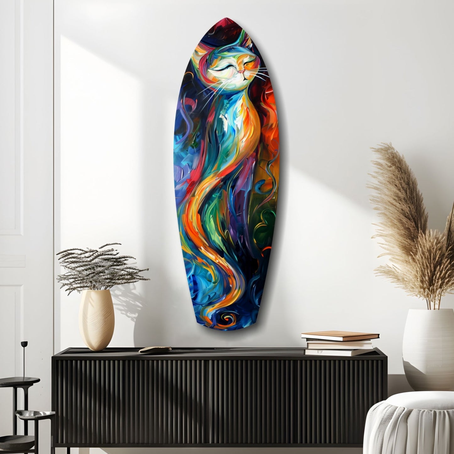 Cat Glass Wall Art - Charming Kitty Wall Decor