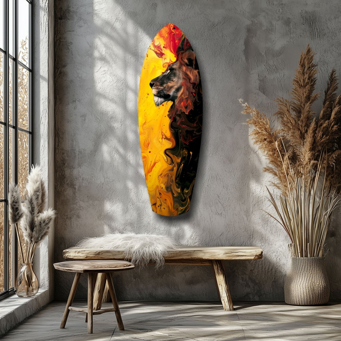 Lion Pride Glass Wall Art