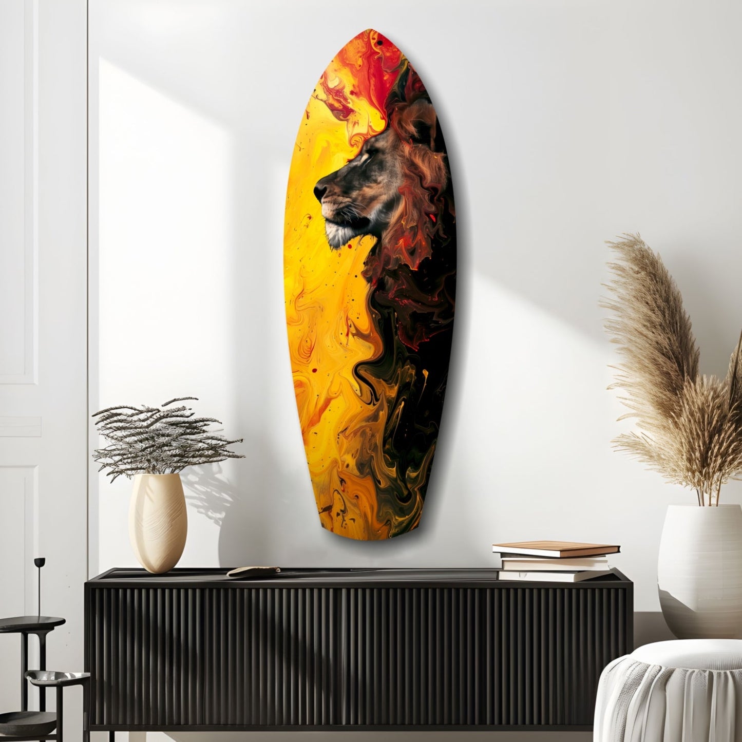 Lion Pride Glass Wall Art