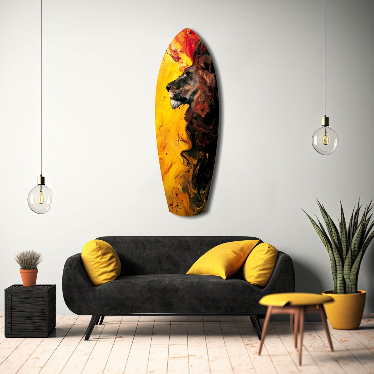 Lion Pride Glass Wall Art