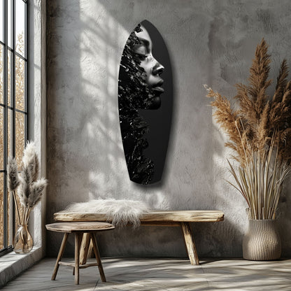 Woman Glass Wall Art