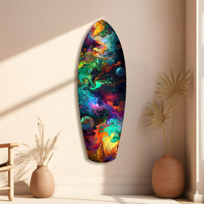 Kinetic Cosmos Glass Wall Art