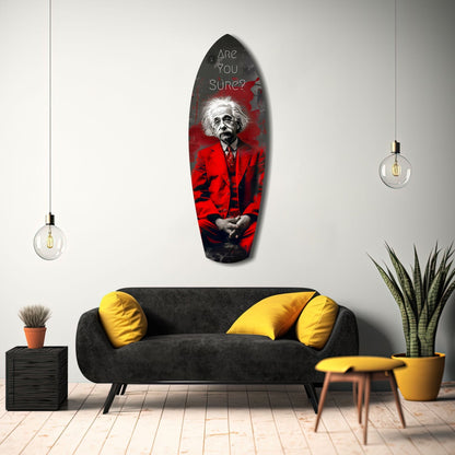 Are You Sure Glass Wall Art