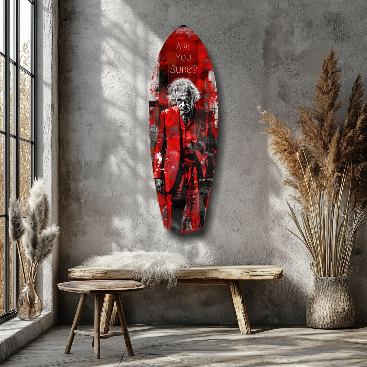Are You Sure Glass Wall Art