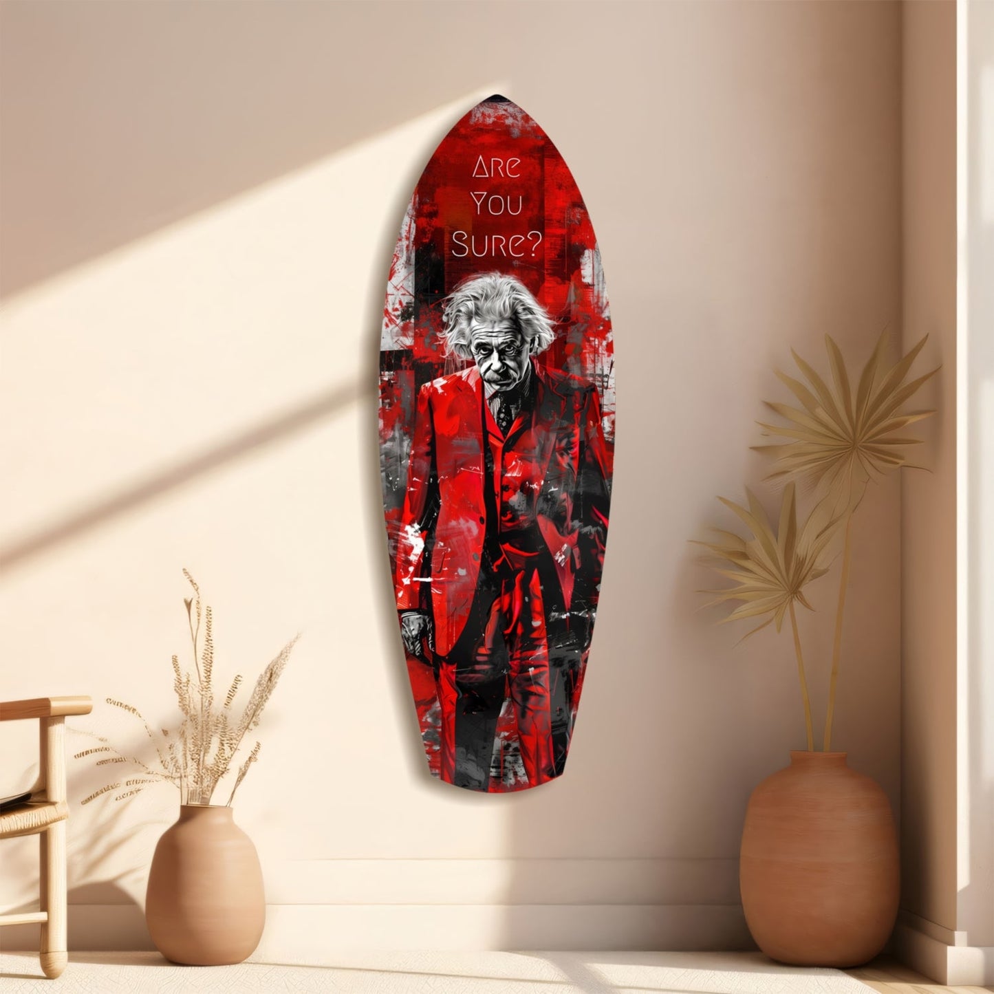 Are You Sure Glass Wall Art