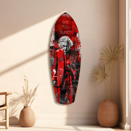Are You Sure Glass Wall Art
