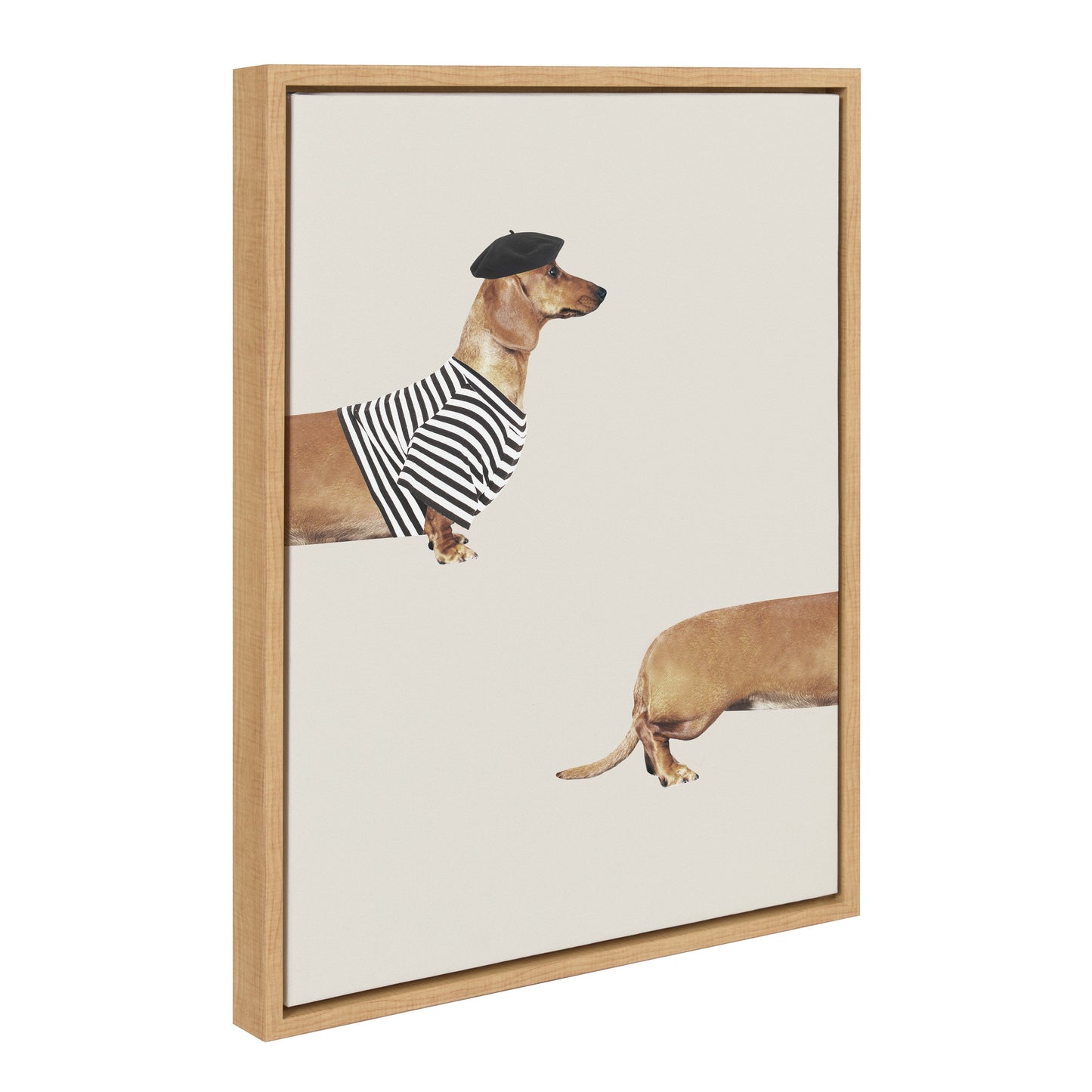 Long Dog Framed Canvas Wall Art