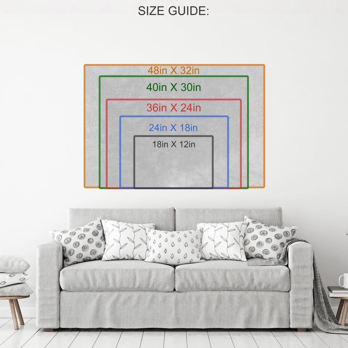 Success Is Never Owned Motivational Canvas Wall Art, B&W