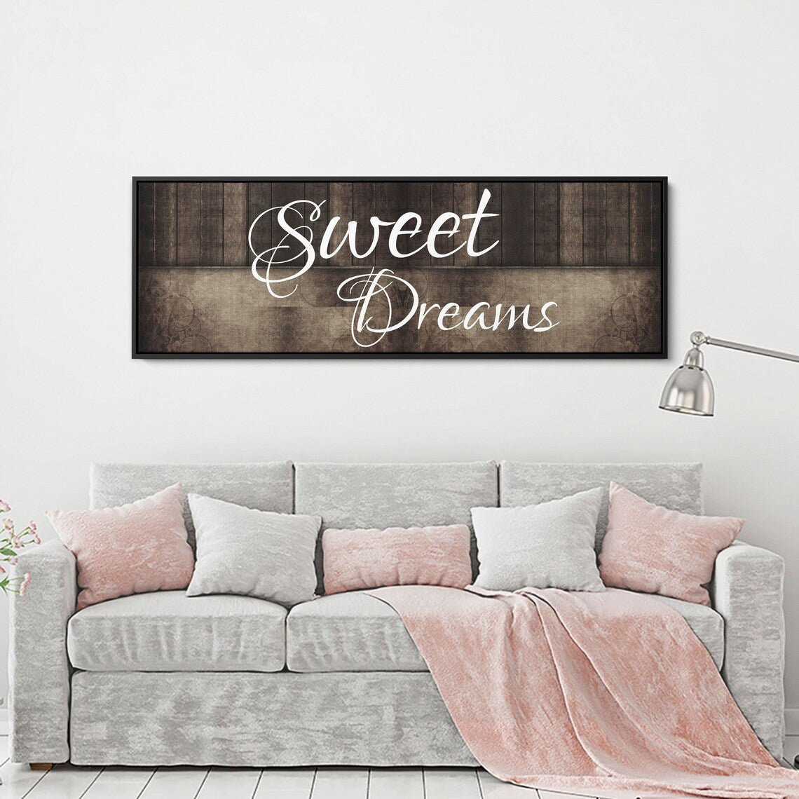 Sweet Dreams Above Bed Canvas Wall Art