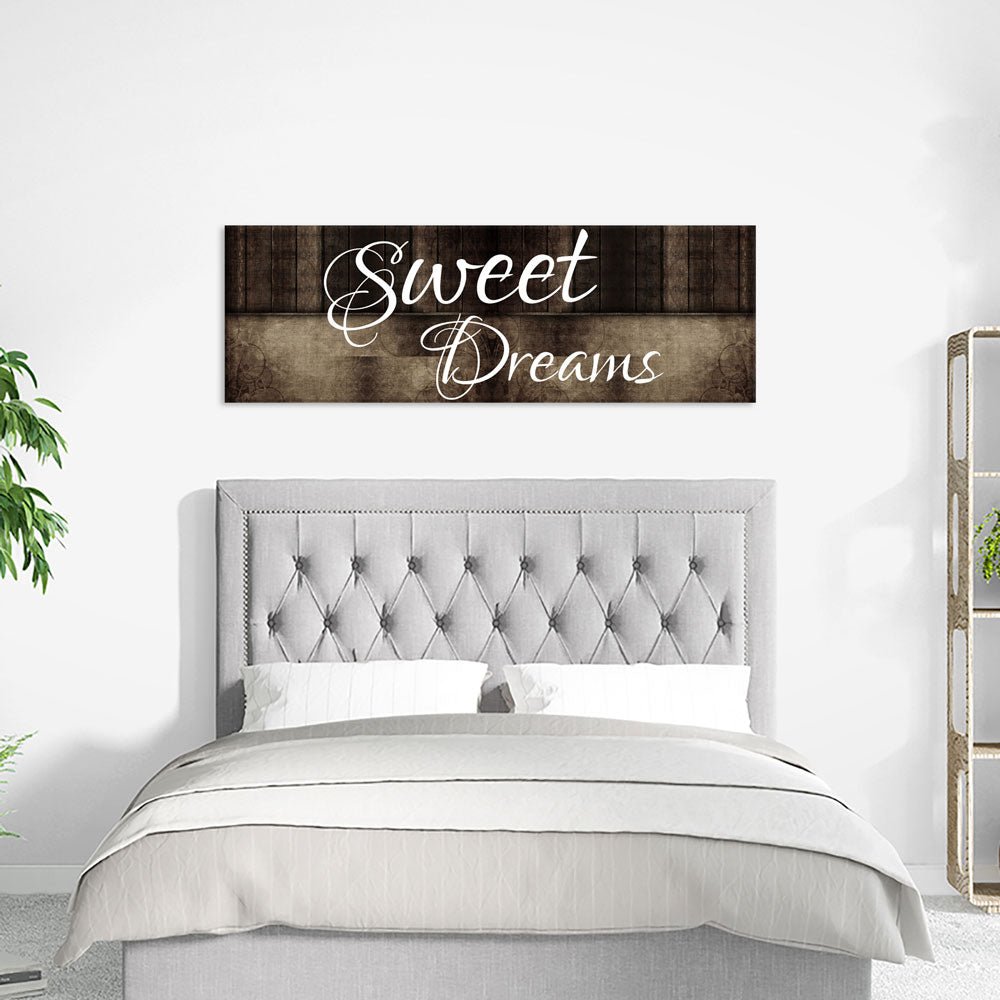Sweet Dreams Above Bed Canvas Wall Art