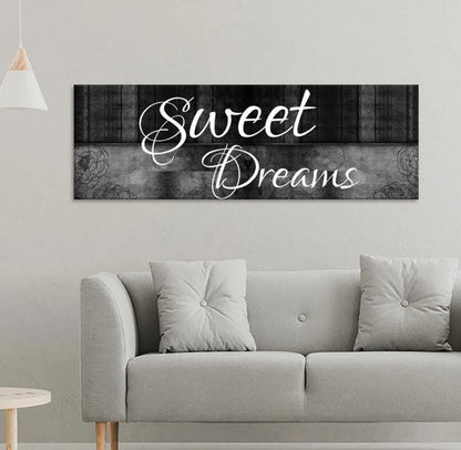 Sweet Dreams Above Bed Canvas Wall Art