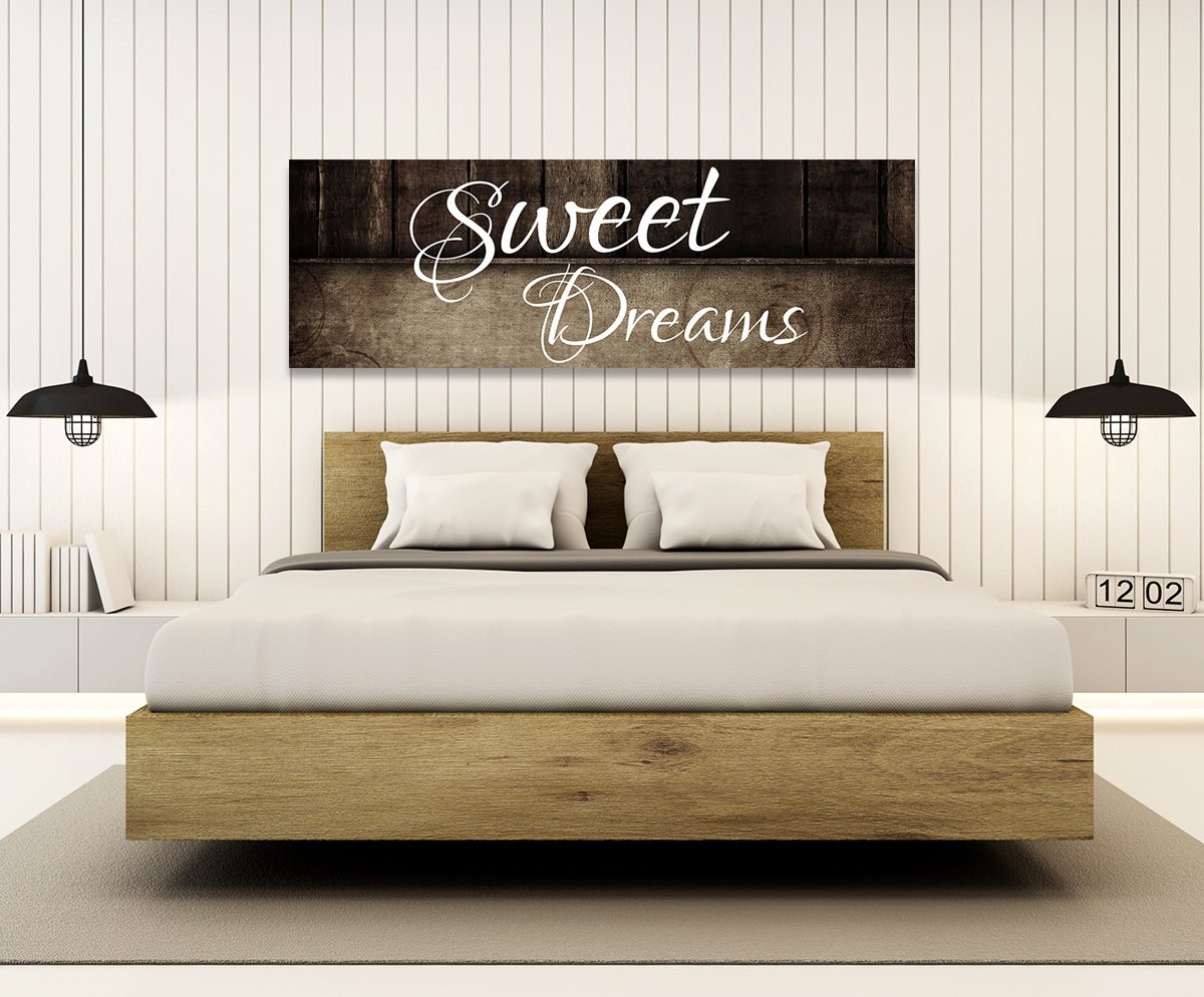 Sweet Dreams Above Bed Canvas Wall Art