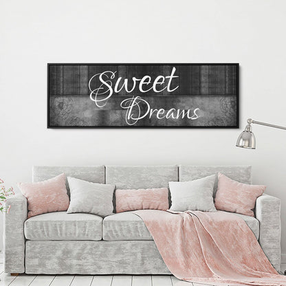 Sweet Dreams Above Bed Canvas Wall Art