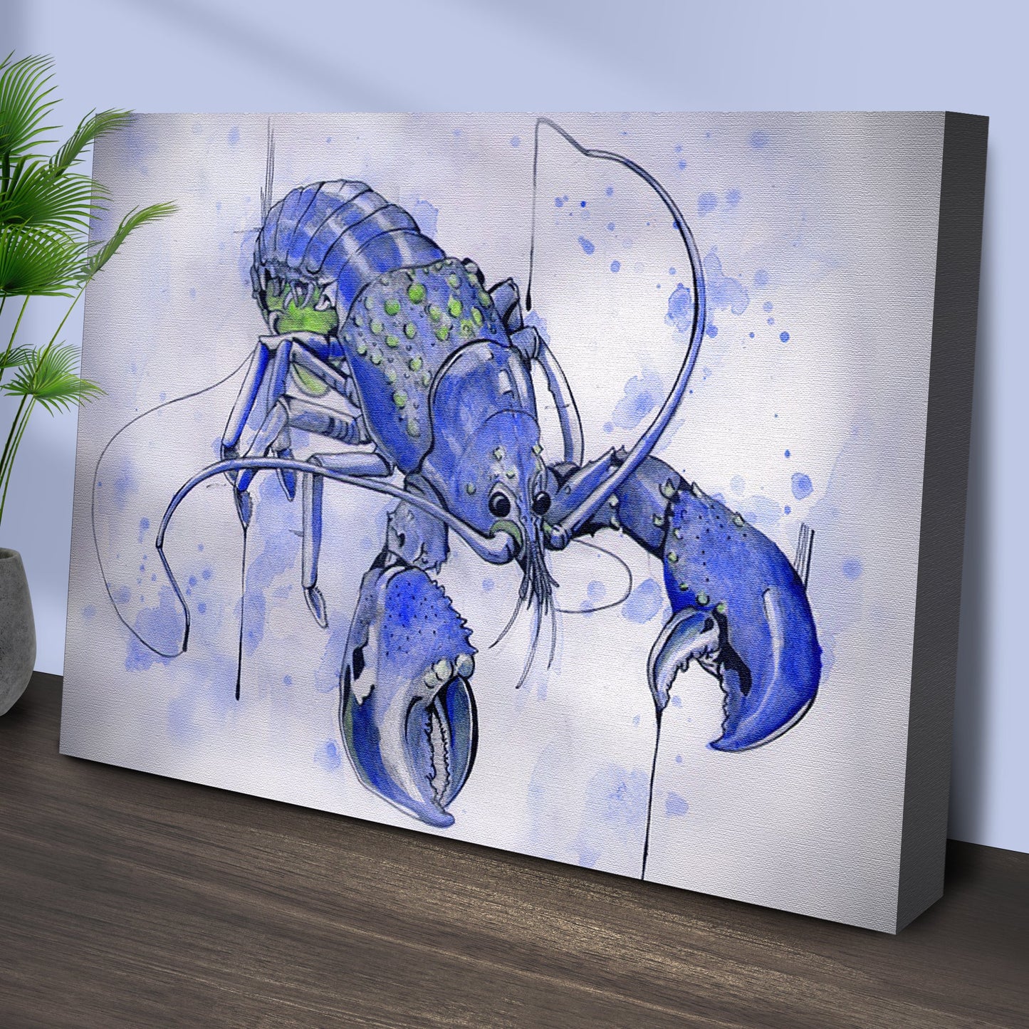 Lobster Watercolor Painting Canvas Wall Art