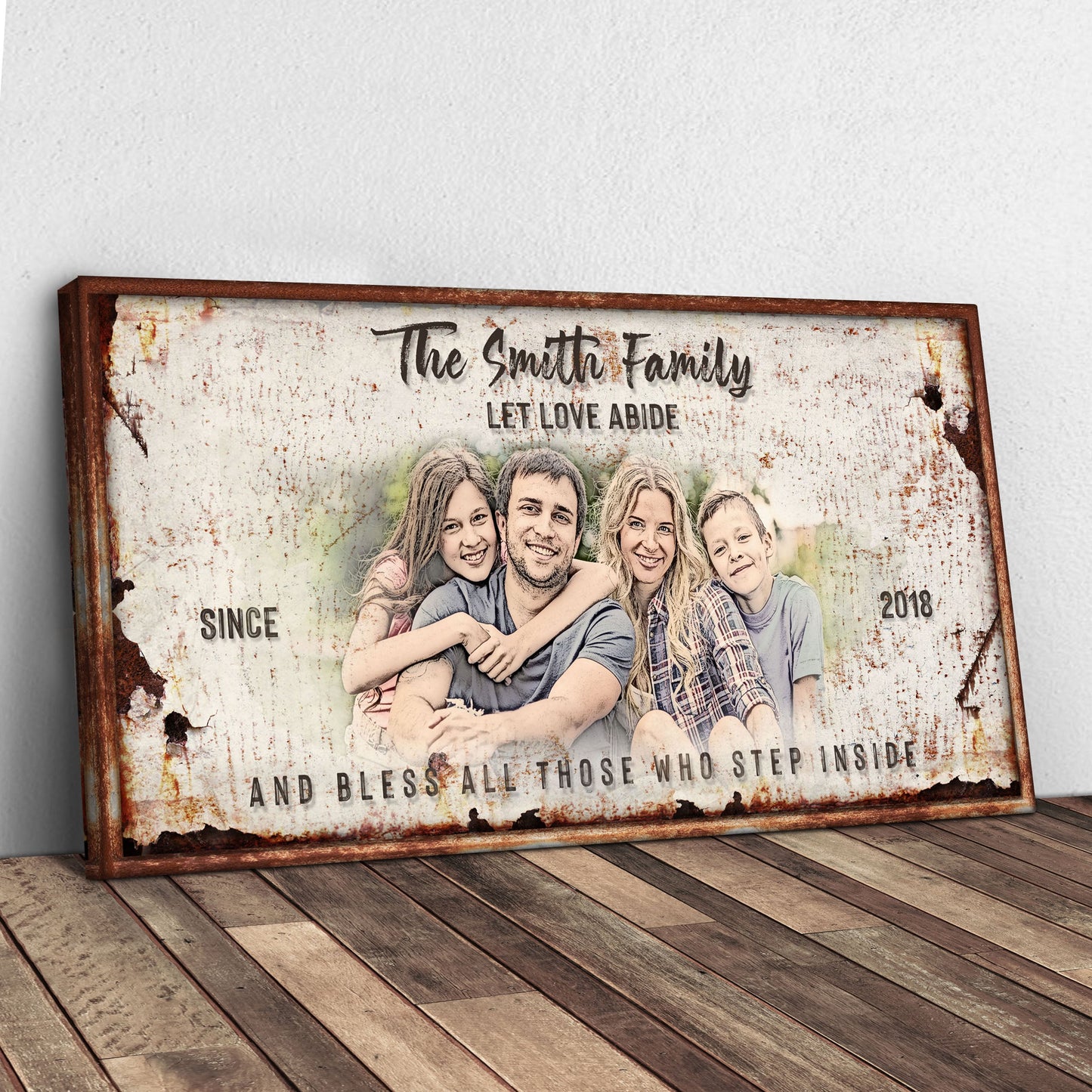 Let Love Abide And Bless All Who Step Inside Faith Canvas Sign