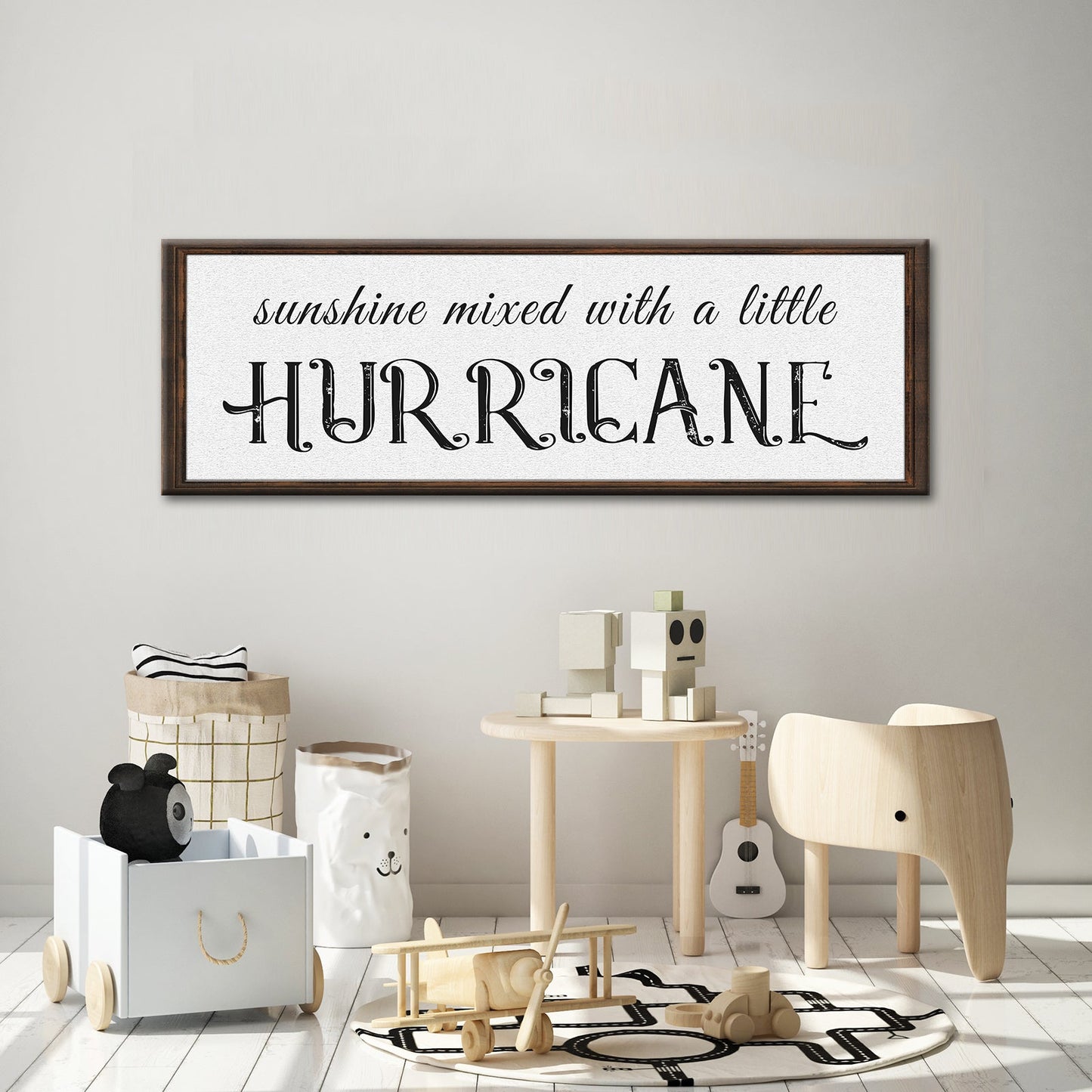 Sunshine Mixed With A Little Hurricane Canvas Sign II