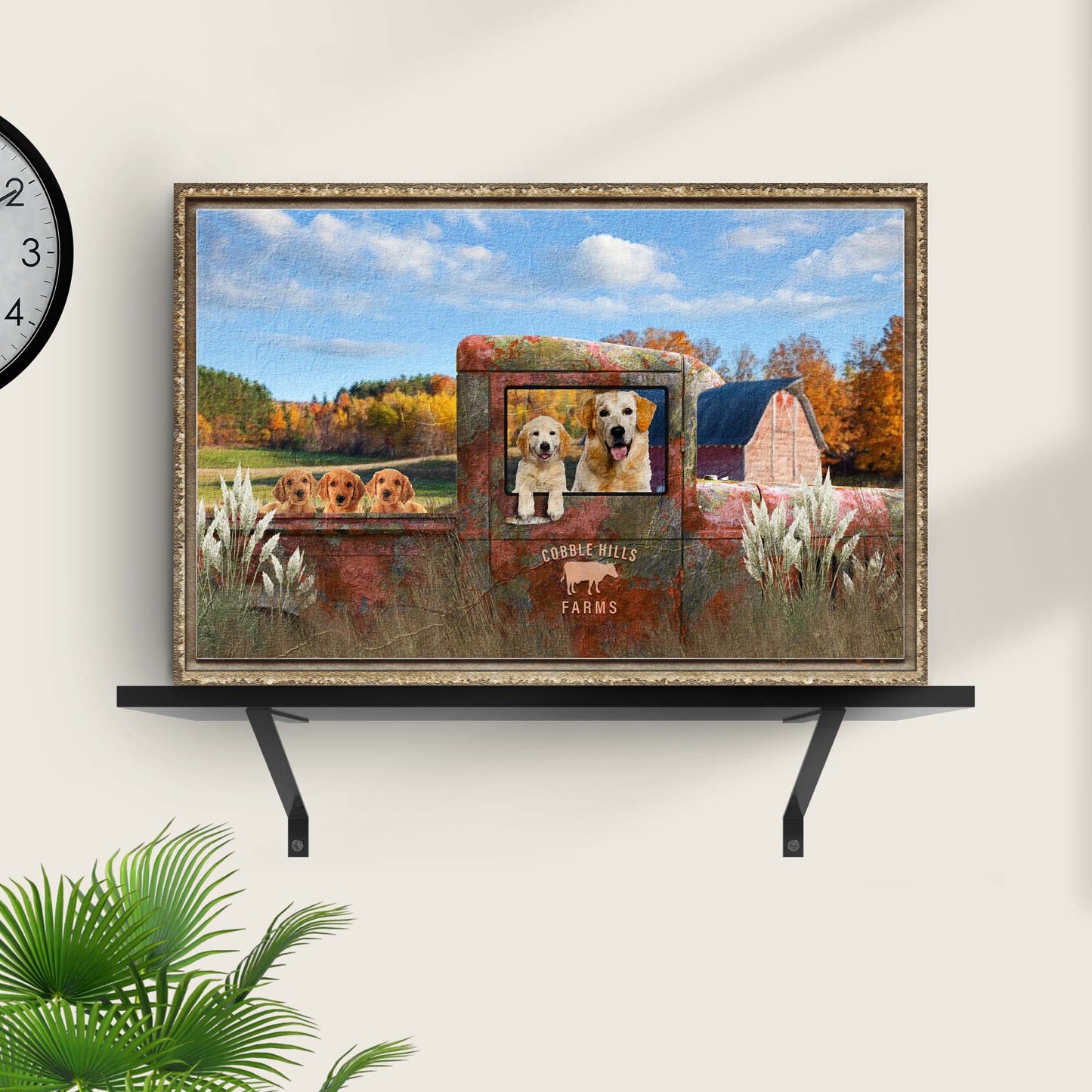 Pet Family Farm Name Canvas Sign