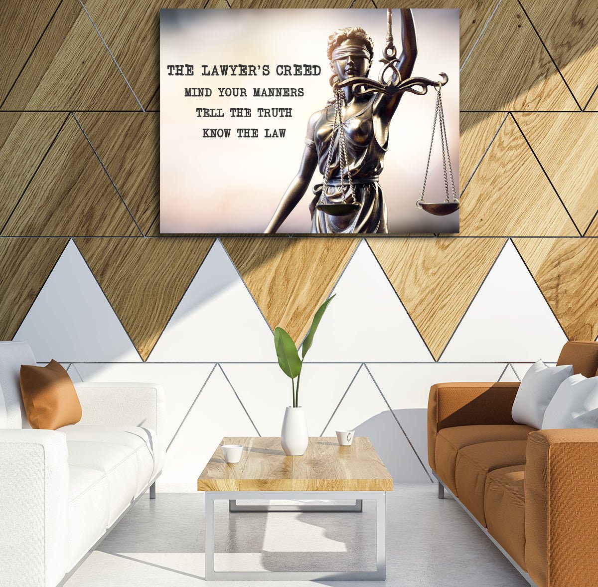 The Lawyer's Creed Canvas Wall Art