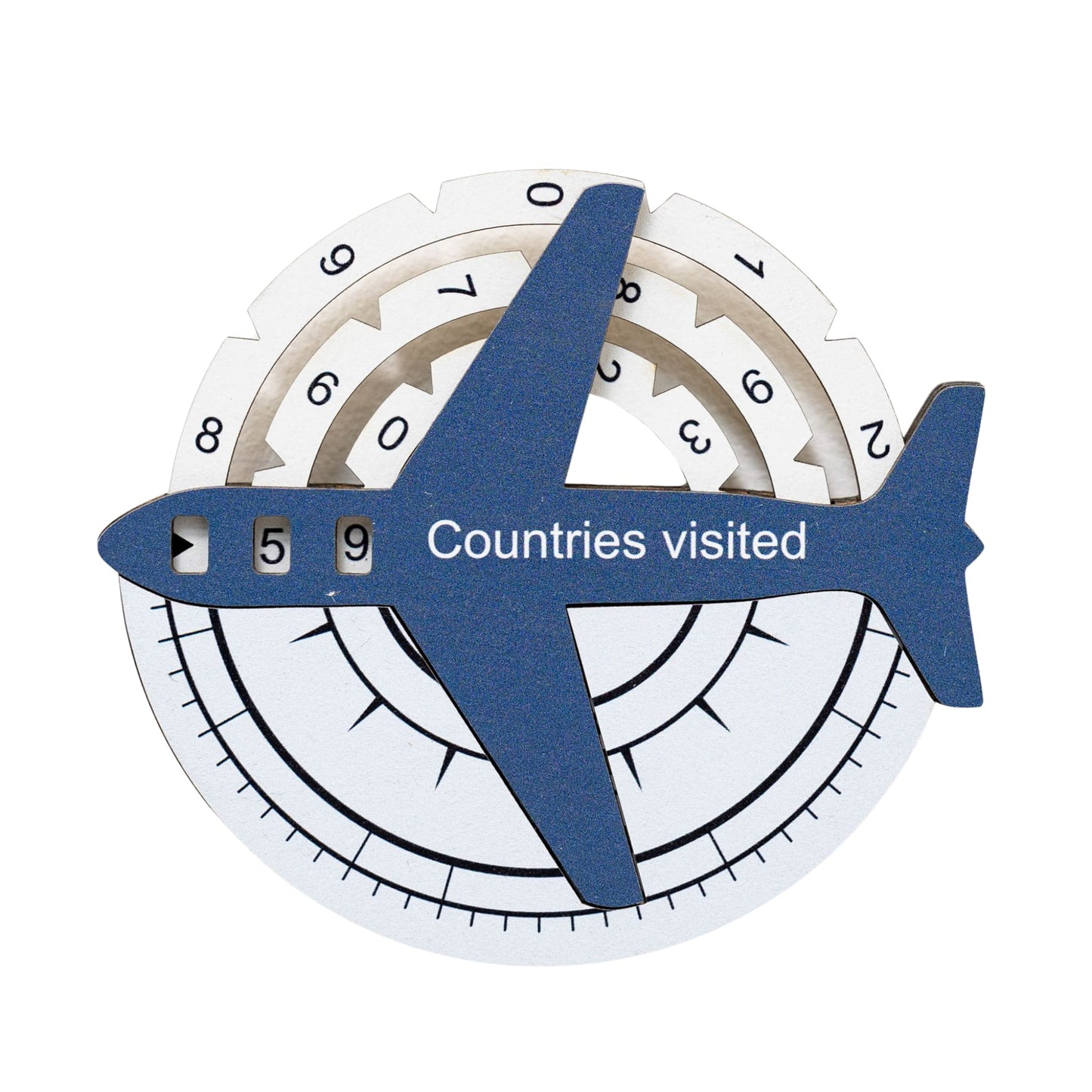 Wooden world map wall art in cruise tones