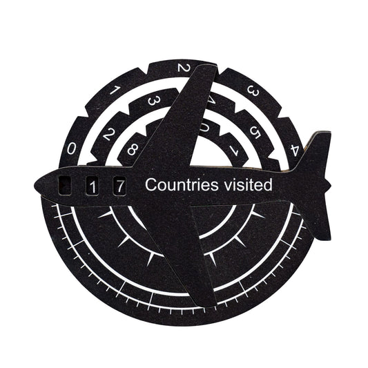 Wooden world map wall art in midnight tone