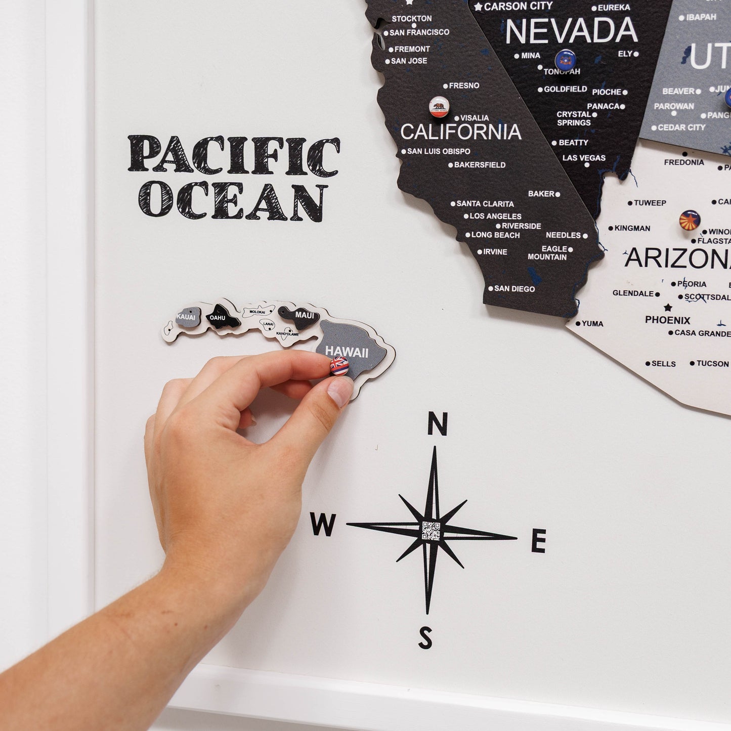 Wooden USA Map Wall Art - Nordik