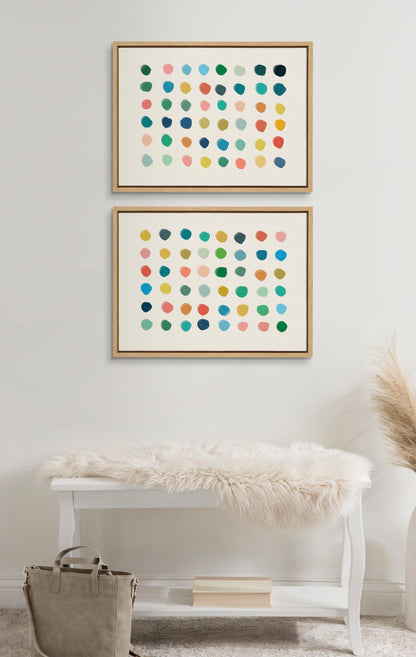 Sylvie Meditation 1 and 2 Framed Canvas Art Set by Kelly Knaga