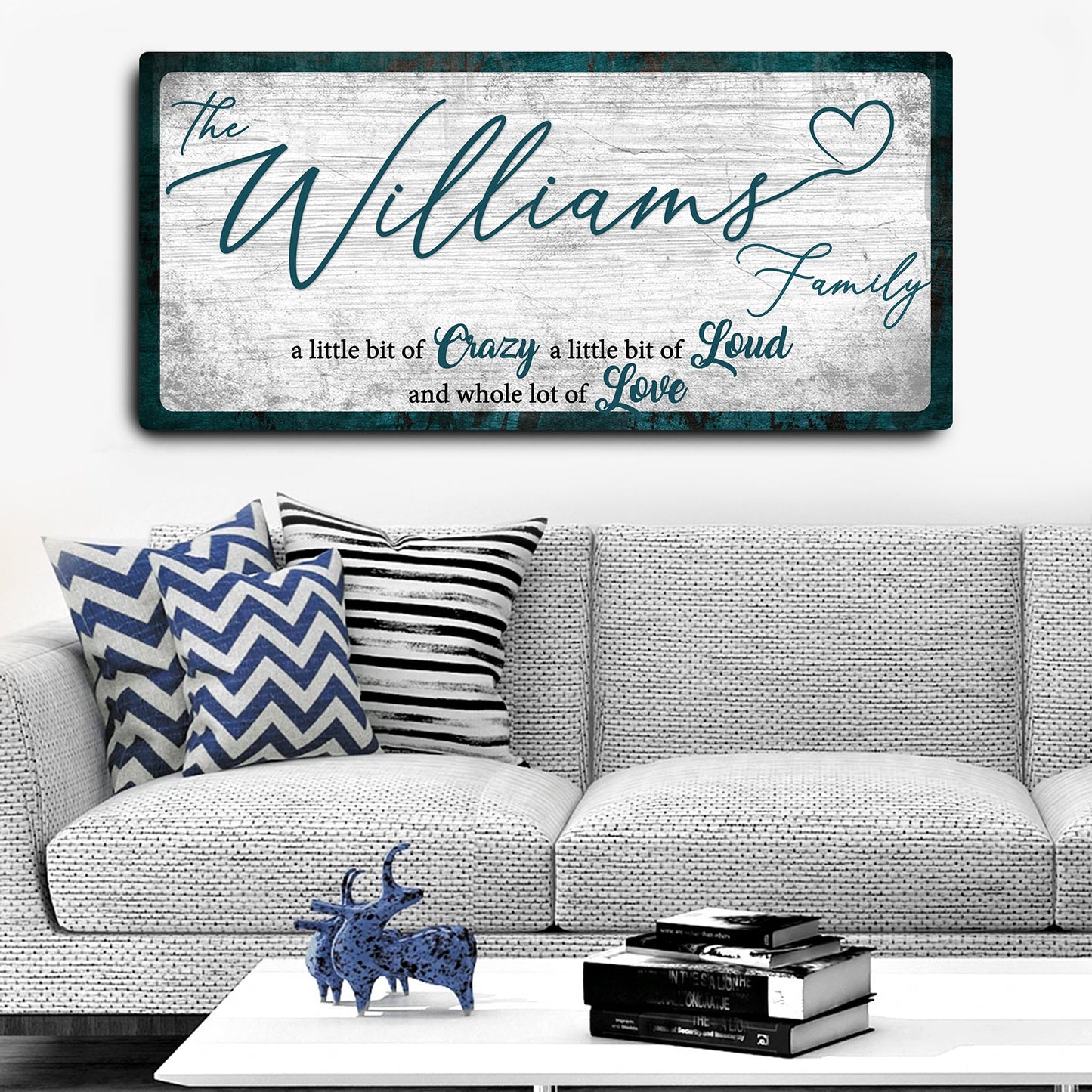 Personalized Family Name Canvas Wall Art