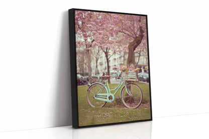 Cherry Blossom Bicycle Spring Wall Art Print