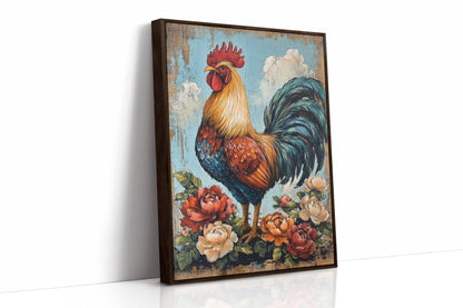 Rustic Rooster Reverie - Farmhouse Wall Art Print