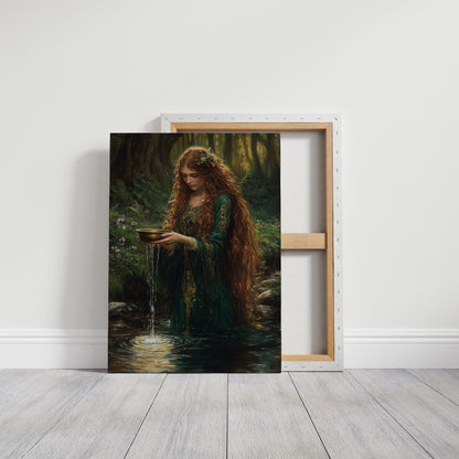 Glimmers in the Forest Stream Wall Art Print
