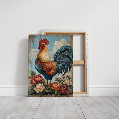 Rustic Rooster Reverie - Farmhouse Wall Art Print