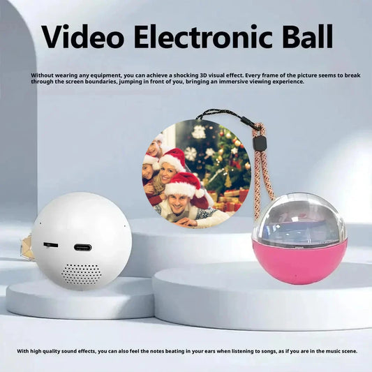 video ornament for Christmas tree