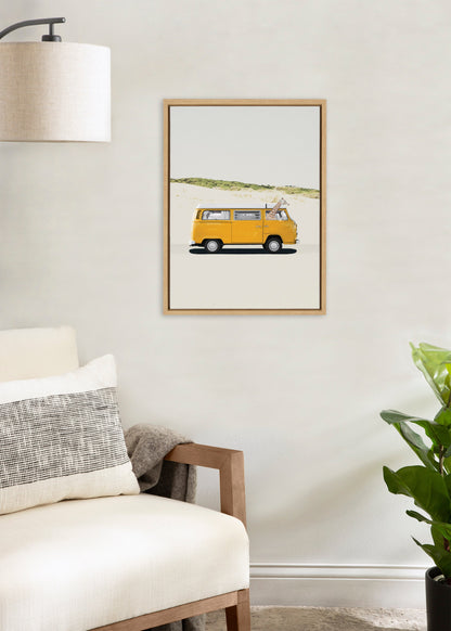 Giraffe Framed Canvas Wall Art, Safari Nursery Decor