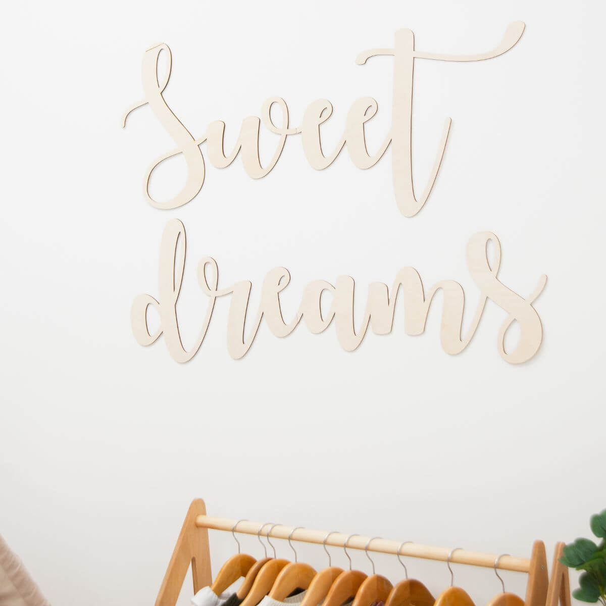 Wooden Nursery Wall Decor - Quote Sign