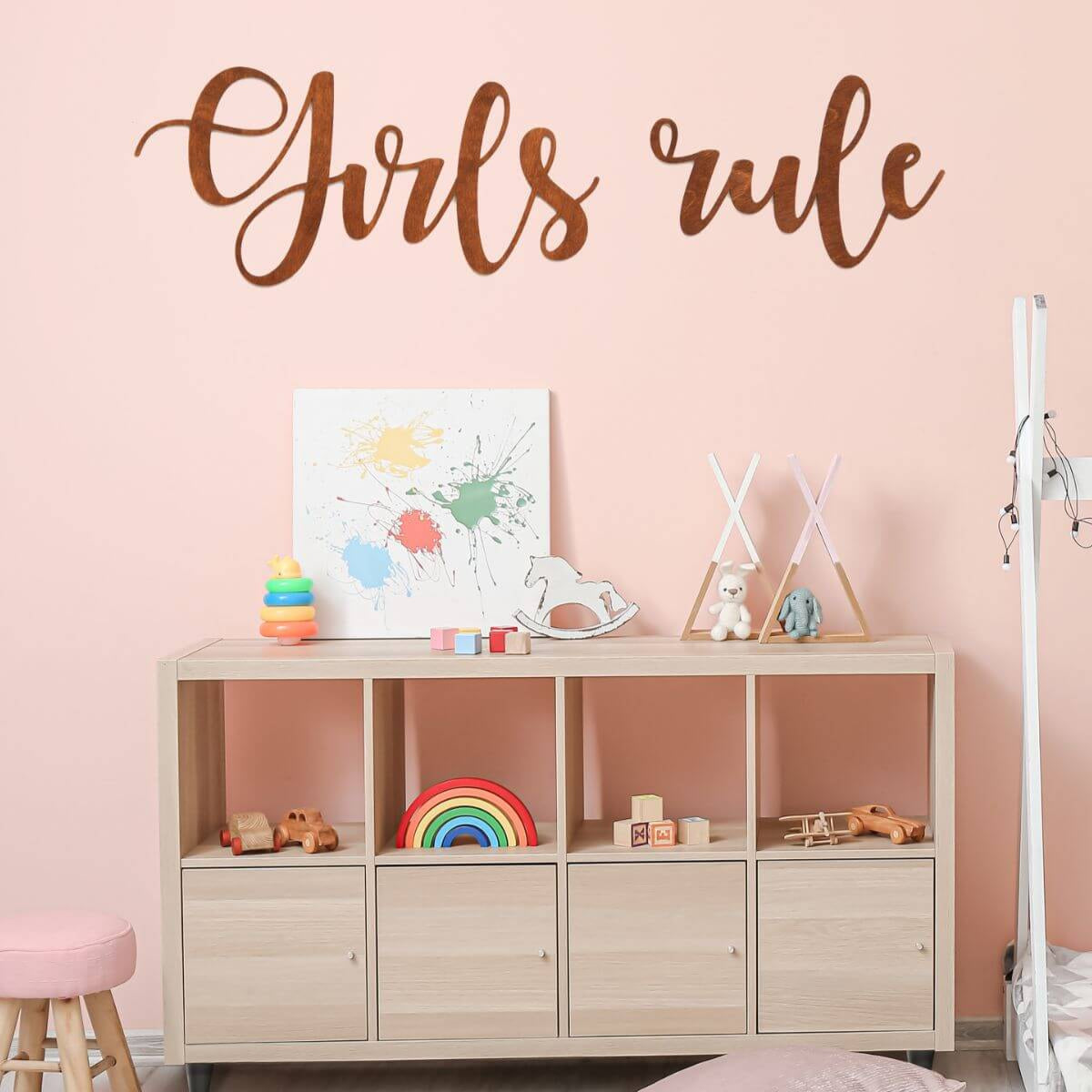 Wooden Nursery Wall Decor - Quote Sign