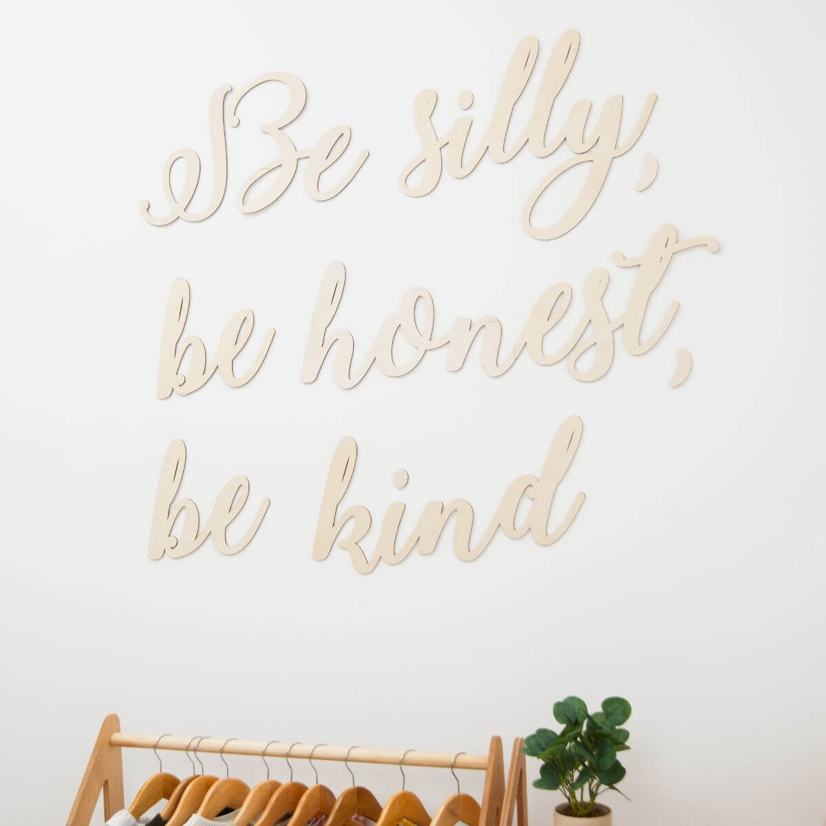 Wooden Nursery Wall Decor - Quote Sign