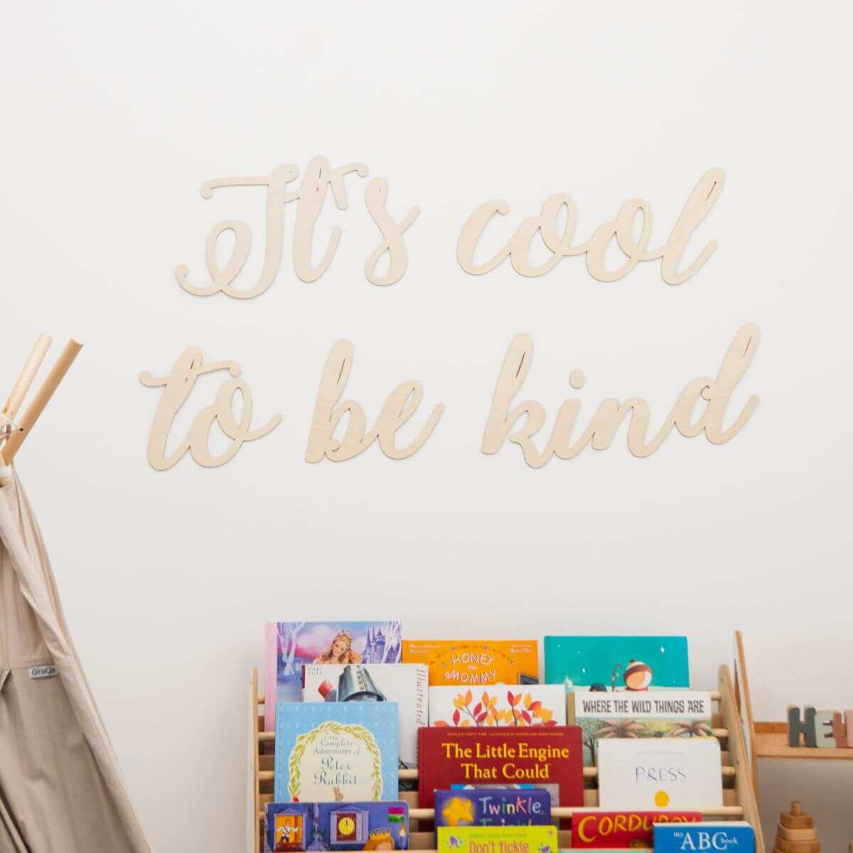 Wooden Nursery Wall Decor - Quote Sign