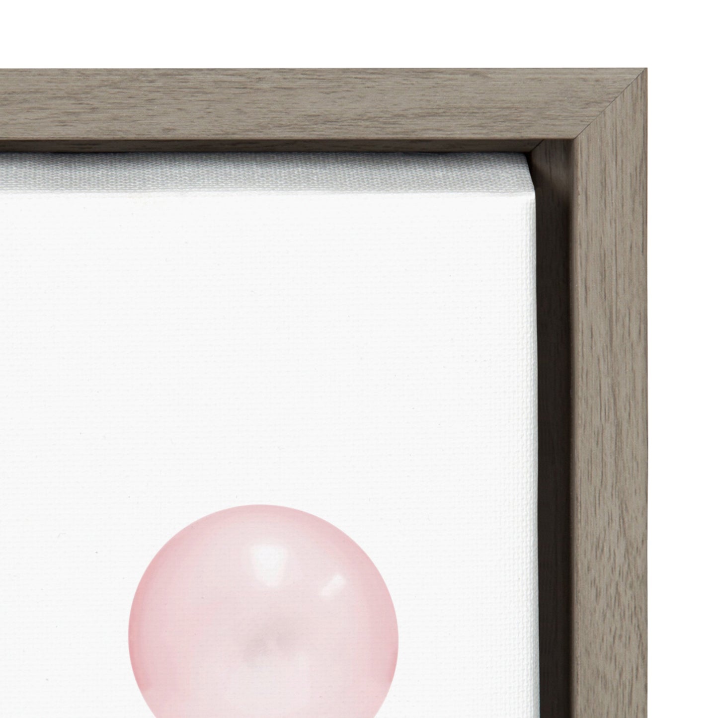 Bubble Gum Elephant Framed Canvas Wall Art