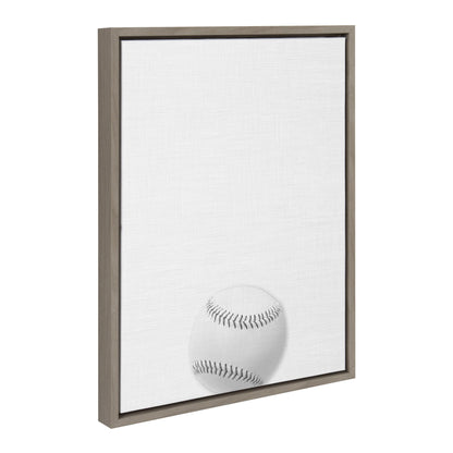 Vintage Baseball Framed Canvas Wall Art