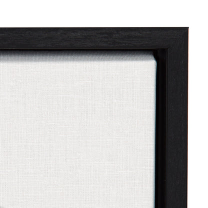Sylvie Horizontal Hockey Stick And Puck Portrait Framed Canvas, Black 18x24