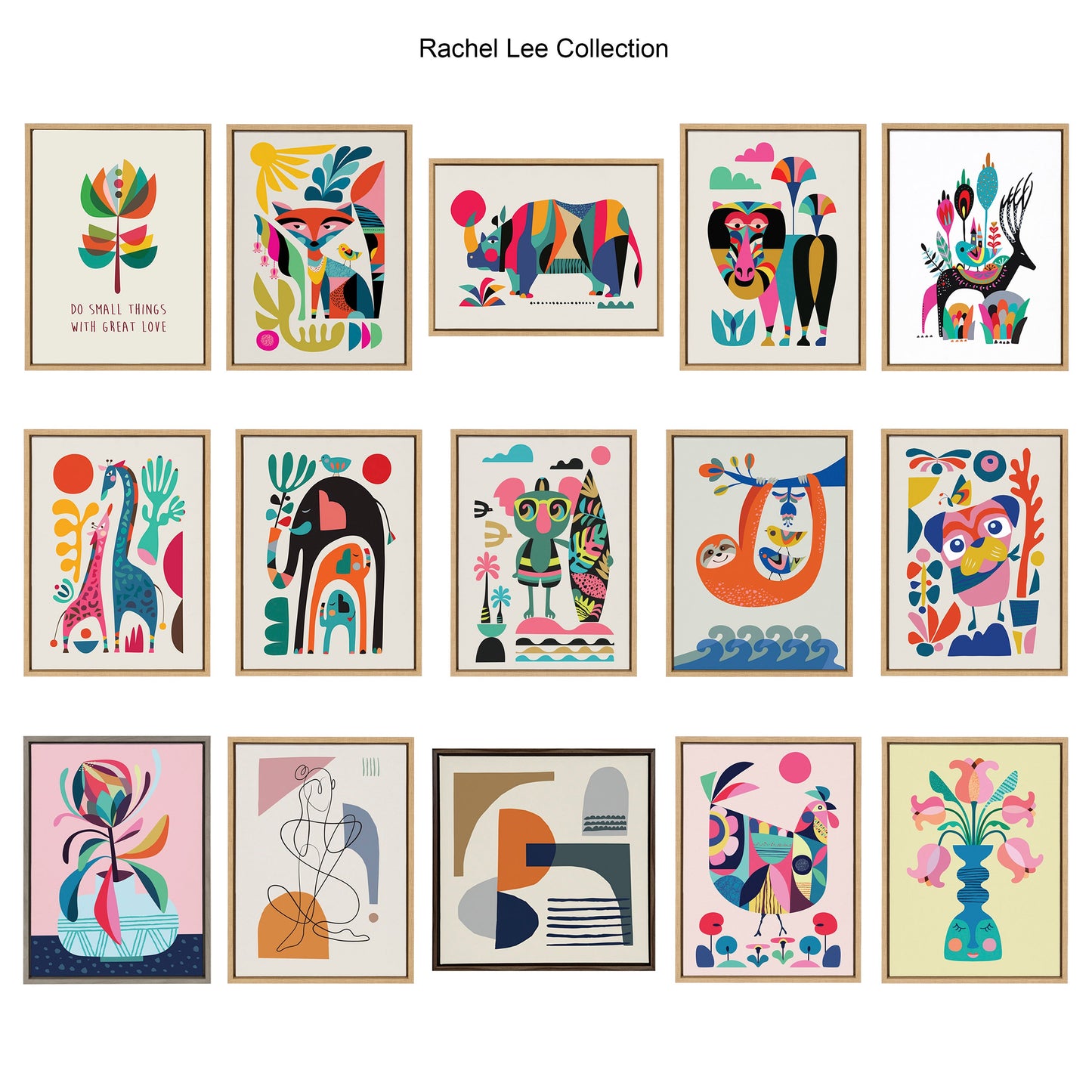 Sylvie Mid Century Modern Surf Dog Framed Canvas by Rachel Lee of My Dream Wall