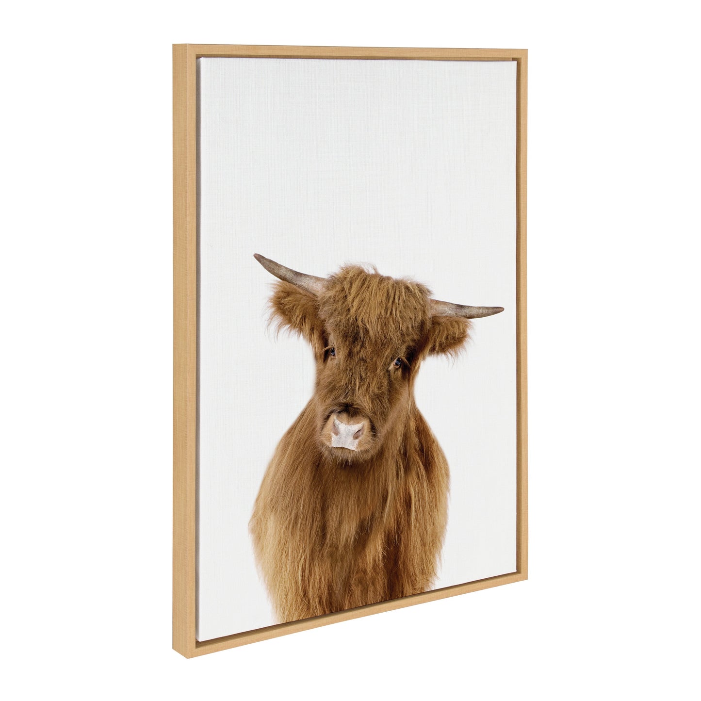 Highland Cow Framed Canvas Wall Art, Farmhouse Decor