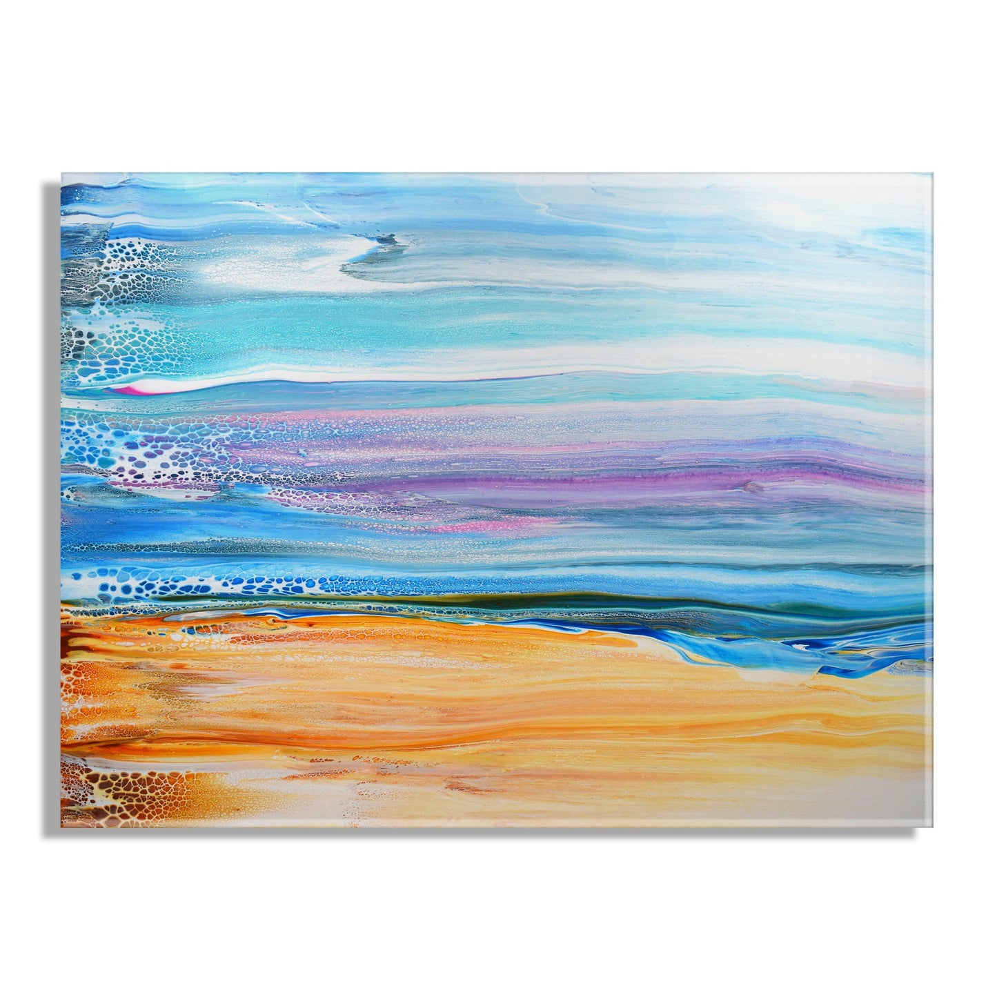 Sand and Surf Floating Acrylic Wall Art
