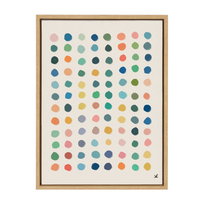 Sylvie Meditation 3 Framed Canvas by Kelly Knaga
